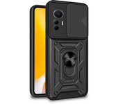 Cool Funda Hard Ring Negra para Xiaomi 12 Lite