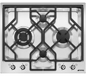 Smeg PGF64-4 Placa de Gas 4 Zonas 60cm Inox