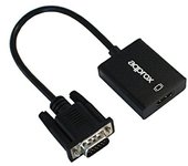 Approx APPC25 Adaptador VGA a HDMI con Audio Negro