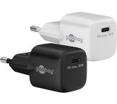 Goobay 59716 cargador de dispositivo móvil Smartphone, Tableta Blanco Corriente alterna Carga rápida Interior