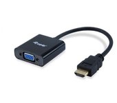 ADAPTADOR EQUIP HDMI MACHO / VGA HEMBRA + JACK HEMBRA