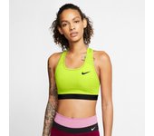 Nike Swoosh - Amarillo - Top Fitness Mujer talla S