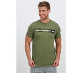 Under Armour Camo Stripe - Kaki - Camiseta Running Hombre talla S