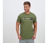 Under Armour Camo Stripe - Kaki - Camiseta Running Hombre talla S
