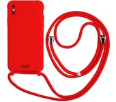 Cool Funda Cordón Liso Roja para iPhone XS Max