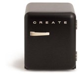 Frigorífico Retro Mini 48L Gas R600a Negro