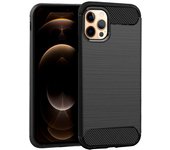 Cool Funda Carbón Negro para iPhone 12 Pro Max