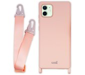 Cool Funda Colgante Rosa para iPhone 12/12 Pro