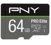 PNY Pro Elite microSDXC 64GB UHS-I U3 Clase 10