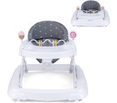 Costway Andador para Bebés Plegable con Ruedas Altura Ajustable a 3 Niveles Cojín de Asiento Desmontable Andador para Niños 6-36 Meses