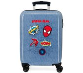 Trolley marvel abs 55cm.4r. spiderman denim azul