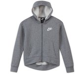 Chaqueta nike sportswear club fleece niña gris