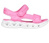 Zapatillas skechers heart lights sandals niña pink mesh/multi tri
