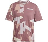 Camiseta de montaña adidas mt aop mujer morado
