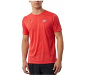 Camiseta new balance impact run naranja hombre
