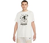 Camiseta de manga corta nike bike hombre beige