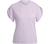 Camiseta de trainning adidas floral mujer lila