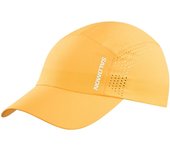 Gorra de running salomon shkout naranja