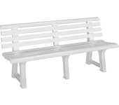 Banco jardín Orquídea blanco 145x49x74cm