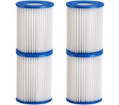 Cartuchos filtro piscina set de 4 azul 89x79mm