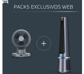 Rowenta Promo Pack Eclipse 2 en 1: Purificador y Ventilador 2 en 1 + Turbo Swift Compact Ventilador de mesa