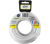EDM Carrete Manguera Riego Tubular 3x2,5 Blanca 10 Mts