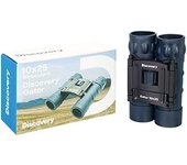 Levenhuk- Discovery Gator 10x25 Binoculars Prismáticos, Color Negro (77909)