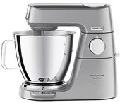 Kenwood Titanium Chef Baker XL KVL85.004SI, Robot de Cocina con Balanza Incorporada, Mezclador K, Tazón Dúo, Gancho Amasador, Varilla para Batir, Bol de 7L, 1200W, Plata
