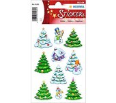 HERMA 15262 Pegatinas navideñas (30 pegatinas, papel mate) autoadhesivas, etiquetas adhesivas permanentes para Navidad, regalos, manualidades, calendario de Adviento, multicolor