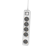 Regleta con interruptor philips chp2154w/12/ 5 tomas de corriente/ cable 1.5m/ blanco