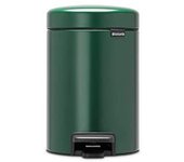 Brabantia Cubo de basura con pedal, Negro Mate, 3 l
