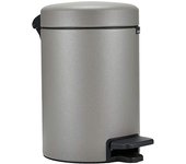 Brabantia 126260 papelera 3 L Alrededor Plástico Gris