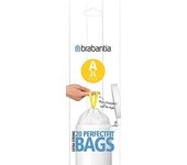 Brabantia 311727 - Bolsas de Basura, código A, 3 l, 20 Unidades