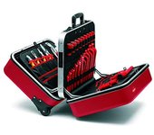 Knipex 98 99 15 caja de herramientas Negro, Rojo Acrilonitrilo butadieno estireno (ABS), Aluminio