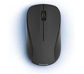 Hama | Ratón óptico inalámbrico (ratón para pc ergonómico, con 3 Botones, 1.200 dpi, conexión 2.4GHz, Alcance de hasta 8m, Windows 11/10/8/7) Negro