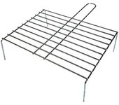 Parrilla con patas para la barbacoa - Zinc - 50x38 cm