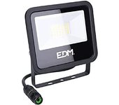 FOCO PROYECTOR LED 30W 2370lm 6400K LUZ FRIA BLACK SERIES 15,8x13,5x2,9cm EDM