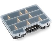 Terry Store-Age Pro Organizer Caja para piezas pequeñas Negro, Transparente