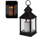 Edp 71654 Farol con Vela de Led 23cm, Bronce