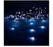 EDM 71259 Cortina Easy-Connect 10 Tiras 100 Leds Azul 30V 100W (Interior-Exterior), 2 x 1 m, W, Normal
