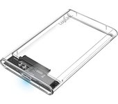 LogiLink Carcasa para Disco Duro USB 3.0 de 2,5" HDD/SSD hasta 16 TB, Windows/MacOS/Chrome OS/Linux