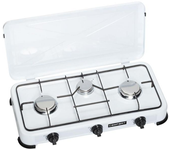 FireFriend KO-6383 Cocina de Gas, 3 quemadores, Metal, Blanco