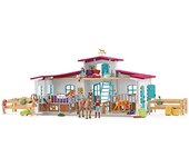 schleich HORSE CLUB 42567 - Centro de Equitación Lakeside, 115 Piezas - Establo y 3 Caballos - Animales de Juguete Coleccionables - Set de Caballos - Juguetes para Niños de 5 Años o Más