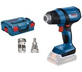 Bosch Professional 18V System GHG 18V-50 - Decapador de aire caliente a batería (2 temperaturas 300 /500 °C, 2 boquillas, sin batería, en L-BOXX)