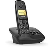 Gigaset A270A Analog/DECT Telephone Negro Identificador de Llamadas - Teléfono (Analog/DECT Telephone, Terminal inalámbrico, Altavoz, 80 entradas, Identificador de Llamadas, Negro)