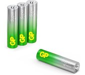 GP Pilas alcalinas AAA Micro LR03, 1,5 V, 4 Unidades, Ideal para la alimentación de Dispositivos de Uso Diario. La Nueva tecnología G-Tech