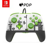 PDP REMATCH: Super Mario Retro Negro, Verde, Blanco USB Gamepad Analógico/Digital Nintendo Switch, Nintendo Switch OLED