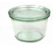 Weck 6 x redonda borde de vidrio 0,25 Cristal Esterilizador Botes de cristal forma Espesar