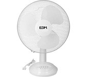 Ventilador de sobremesa blanco potencia: 45w aspas: ø40x61cm edm
