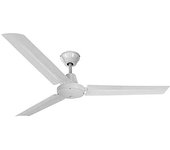 Ventilador de techo modelo mini industrial blanco potencia: 60w aspas: ø120cm con controlador de pared edm